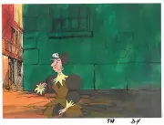 Cyrano-Original Duena 1974 Production Cel with Drawing & HB Seal