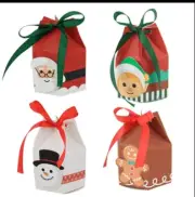 12PCS Christmas Candy Cookie Box Bakery Gift Boxes Cupcake Muffin Cake Box AU