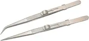 OHPHCALL 1pc Set Jewelry Laboratory Work Craft Repair Diamond Jewelry Kit Pointy Pointed Tweezer Steel Stainless Steel