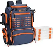 Surfboard Bag Fishing Tackle Backpack with Rod Holders-4 Tackle Boxes-Rain Cover 43L Large Storage for Fishing Gear Sport Bag Bags Tactical Sup Accessories