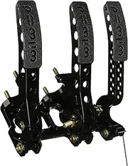 Wilwood 340-12410 Pedal Assembly (Floor Mount w/Throttle Pedal), Black