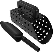 Sand Scoop for Metal Detecting Metal Detector Shovel Versatile Metal Detecting Accessories Sand Sifter for The Beach Treasure Hunting & Digging Tool for Kid & Adult