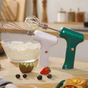 Battery Operated Hand Mixer Egg White Whisking Speed Portable Cordless Electric