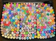Ohuhu 320 Color Art Marker Set Alcohol-Based Fine & Brush Tips Honolulu B New