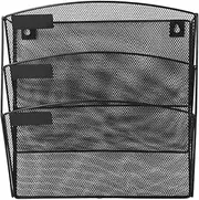 TEHAUX Multi-Tiered Wall File Rack Wall Magazine Holder Office Storage Tidy Workspace Organizer Easy Install