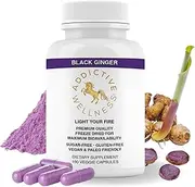 Thai Black Ginger Freeze Dried 100 Capsules 450mg Each Kaempferia Parviflora Thai Ginseng