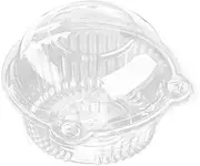 Cupcake Holders Individual,50 PC Cupcake Containers Plastic Disposable Clear Plastic Single Individual Cupcake Muffin Dome Holders Cases Individual Cupcake Boxes Bulk
