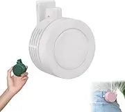 Portable Silent Mini Bladeless Electric Fan, Adjustable 3-Speed Portable Electric Fan with Usb, Rechargeable Rotating Body Fan, Suitable for Outdoor and Travel Office (White)
