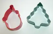 NWT NEW Metal Cookie Cutter Set Christmas Tree Santa Claus 2