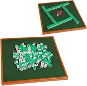 Portable Mini 144 Mahjong Box Traditional Game Travel Foldable Mah Jong Table