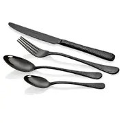 16pc Stanley Rogers Bolero Stainless Steel Cutlery Family Tableware Set Onyx