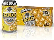 Solo Zero Sugar Lemon Pineapple Drink Can 375 ml (Pack of 10)