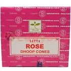 Incense Satya Cones Rose Dhoop Scents Smoke Fragrance Meditation Aroma