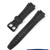 在飛比找蝦皮購物優惠-適配卡西歐AQ-160W橡膠手錶帶防水矽膠錶鏈AQ-161w