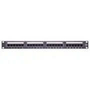 24 Port Ethernet Network Patch Panel CAT6 UTP RJ45 19 Inch Rack Mount