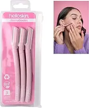 Helloskin Dermablades | Face Razors for Women | Gentle Exfoliation Derma Blades for Radiant Skin | Eco-Friendly Design Facial Hair Removal | Ideal Eyebrow Razor & Face Shaver Women – 3 Pack