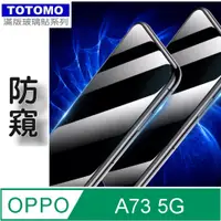 在飛比找PChome24h購物優惠-TOTOMO(防窺) For:OPPO A73 A73s玻璃