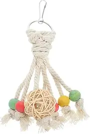 Hohopeti Bird Cage Parrot Toys Parakeet Chewing Hanging Toy Bird Toy Bird Cage Accessory
