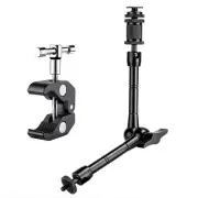 FOMITO 11 inch Articulating Magic Arm + Super Clamp for DSLR Rig Camera to LC...