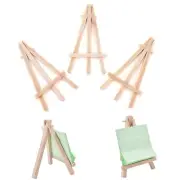1/3Pcs Mini Wooden Art Holder Artwork Display Table-Top Easels Drawing Boards PP