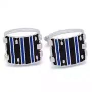 Cufflinks - Drum Drum Kit Blue and Black