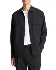 Vince Button Front Shirt Jacket