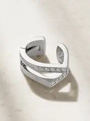 [Repossi] Repossi - Antifer 18-karat White Gold Diamond Ear Cuff - Silver - One size One size Silver