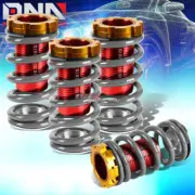 SILVER ADJUSTABLE 1-4"RED SCALE SUSPENSION COILOVER SPRING FOR 88-00 EG EK EM DC (for: Honda)