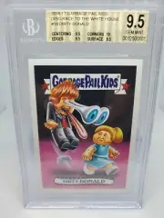 2016-17 Garbage Pail Kids Dirty Donald Trump BGS 9.5 GEM MINT Sticker 466 Made
