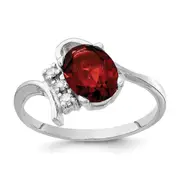 14K Yellow Gold White Garnet Real Diamond ring