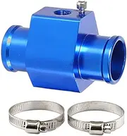 Mirpuytn Joint Pipe Gauge | Hose Adapter Water Temp Joint Sensor Gauge - Aluminum Alloy Water Coolant Temperature Gauge Joint Pipe Adaptor