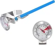 uxcell Bimetal Thermometer with 5in Stainless Steel Stem & 1.5in Dial, -10-110°C Temperature Range, Shatterproof Plastic Lens with Blue Sheath - Industrial Grade