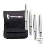 [NEW] Tweezer Guru Eyebrow Tweezer Set for Women & Men - Professional Sla