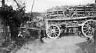 A large wagon loaded with wood Creswick Victoria 1922 OLD PHOTO