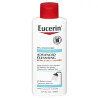 在飛比找ETMall東森購物網優惠-美國Eucerin 身體臉清潔乳-乾性敏感肌用(16.9oz