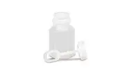 Just Married Party White Plastic Bubbles - 0.6 oz 24 Ct - Perfect for Wedding Send Offs Creating Dreamy Atmosphere on Your Special Day