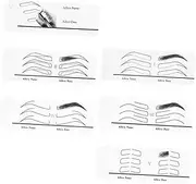 FOYTOKI 1 Set Eyebrow Stencil Eyebrow Shaping Guide for Precise Makeup Application for Beginners and Professionals for Symmetrical Looks