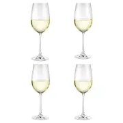 Vina 4 Piece Wine Glass Set Size 440ml in White by Alex Liddy