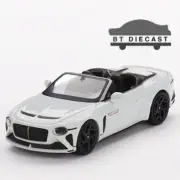 MINI GT BENTLEY MULLINER BACALAR CAR ZERO 1/64 DIECAST MODEL CAR WHITE MGT00544