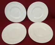 Lenox Opal Innocence Carved Dessert Plates Set of 4 NEW