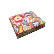 250TC Printed 100% Combed Cotton Percale Sheet Set Single