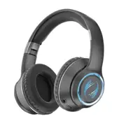Wireless Bluetooth Headphone with Noise Cancelling Over-Ear Earphones-Black
