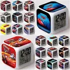 Lightning McQueen Cars Alarm Clock LED Digital Color Changing Night Light Clock
