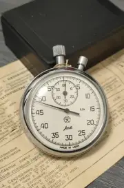 Excellent AGAT USSR Sport STOPWATCH Serviced Mechanical Vintage Chronometer