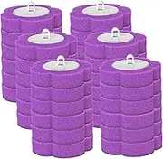 Disposable Toilet Brush Refills 36PCS Toilet Scrubber Purple Sponge Heads for Loo Bathroom Lavatory Restroom