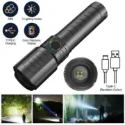 Powerful P50 LED Flashlight Adjustable Lightweight Light Torch USB Rechargeable