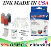 Self refill kit for HP 61 CMY ink cartridge with tool box
