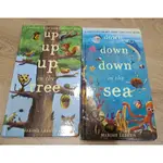 精裝科普洞洞書UP UP UP IN THE TREE/DOWN DOWN DOWN IN THE SEA（合售）