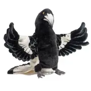 [Hansa] Magpie Bird Hand Puppet 34cm