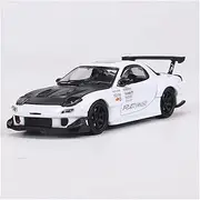 Scale Finished Model Car 1:64 Scale for Mazda RX7 Sports Car Metal Casting Car Model Static Collection Car Souvenir Decoration Die-cast Vehicle